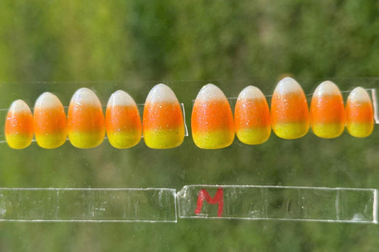 Jelly Candy Corn | Halloween Series | Press-On Nail Set