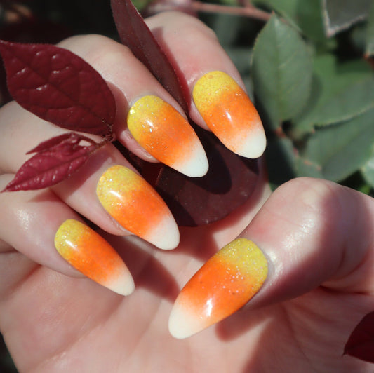 Sweet Candy Corn | Halloween Series | Press-On Nail Set