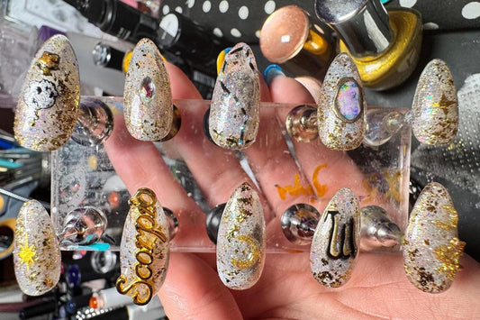 Scorpio + Opal | Zodiac Series | Press-On Nail Set