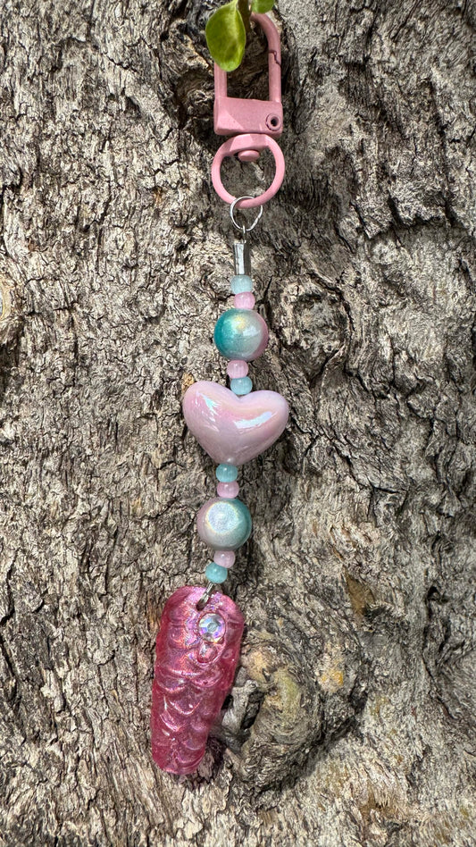 Mermaid Nail Art Keychain - Pink (Copy)