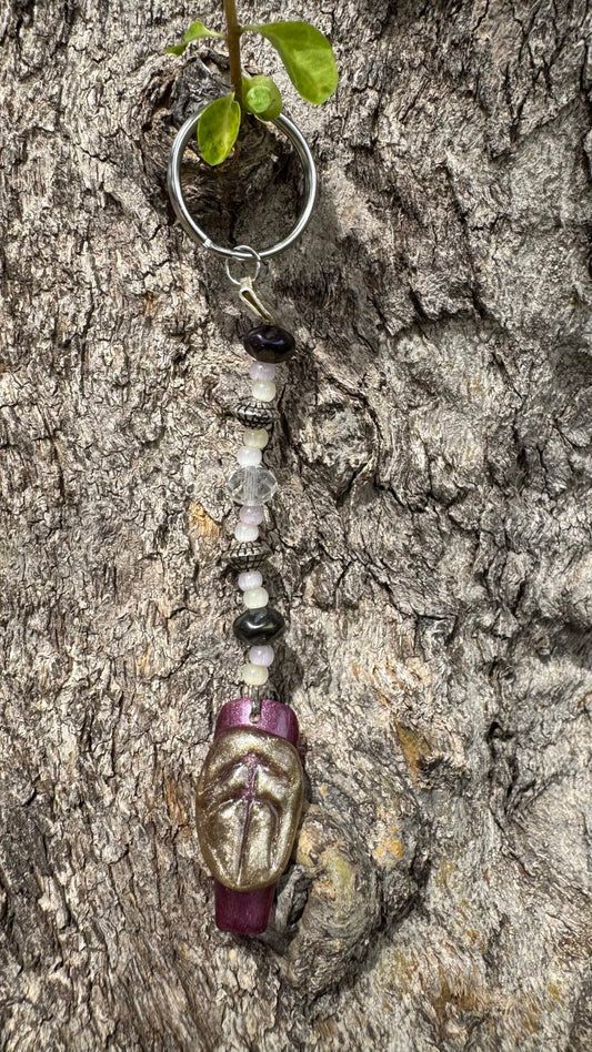 Viking Rune - Hope Nail Art Keychain - Purple