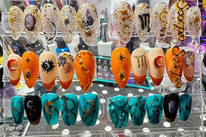 Scorpio + Opal | Zodiac Series | Press-On Nail Set