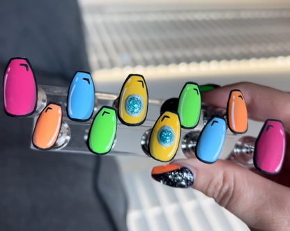 Rainbow Pop Art | Pride Series | Press-On Nail Set