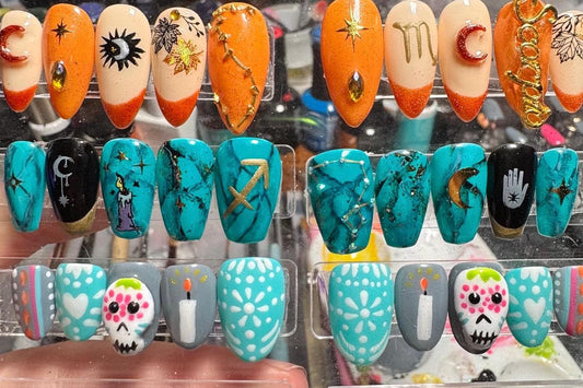Sagittarius + Turquoise | Zodiac Series | Press-On Nail Set