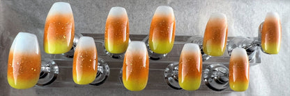 Sweet Candy Corn | Halloween Series | Press-On Nail Set