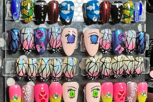 Butterfly Demon Fighter | Anime Series | Press-On Nail Set