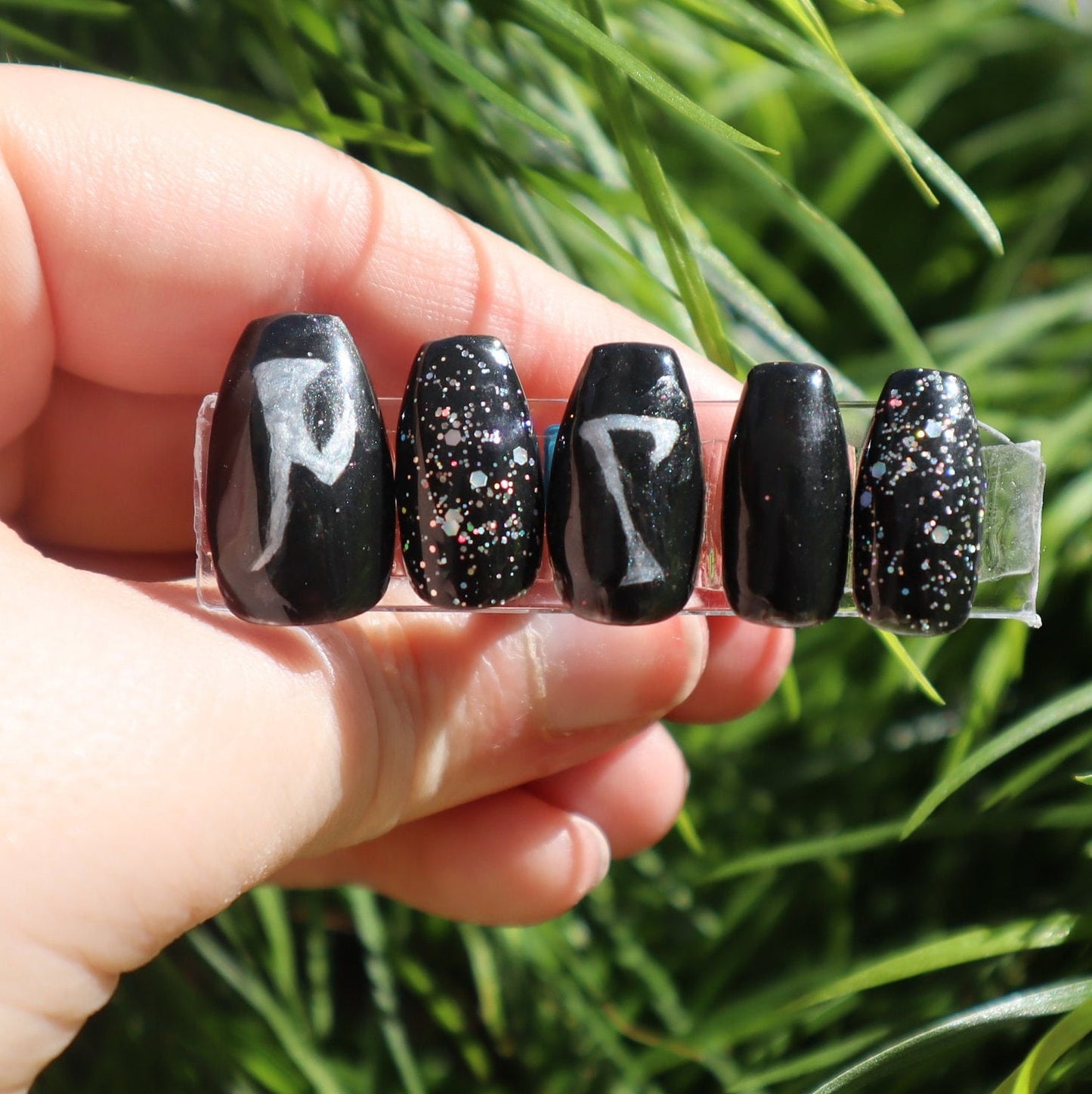 Mystical Skyrim Runes | Gaming Series | Press-On Nail Set