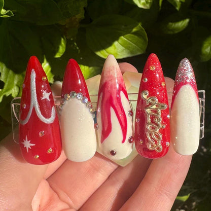 Aries + Diamond | Zodiac Series | Press-On Nail Set