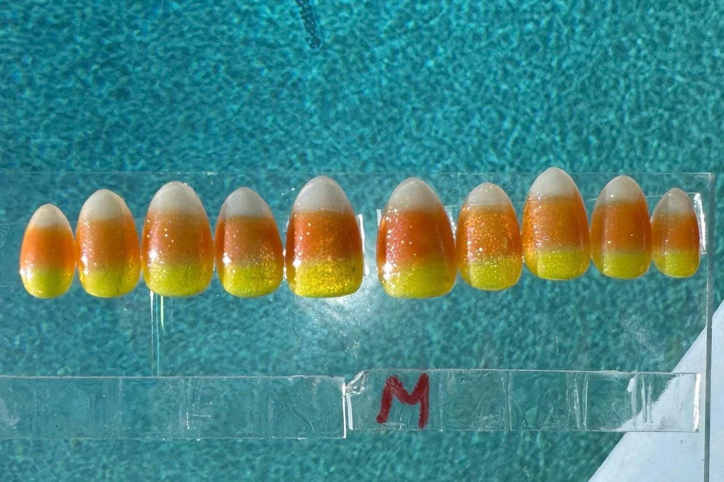 Jelly Candy Corn | Halloween Series | Press-On Nail Set