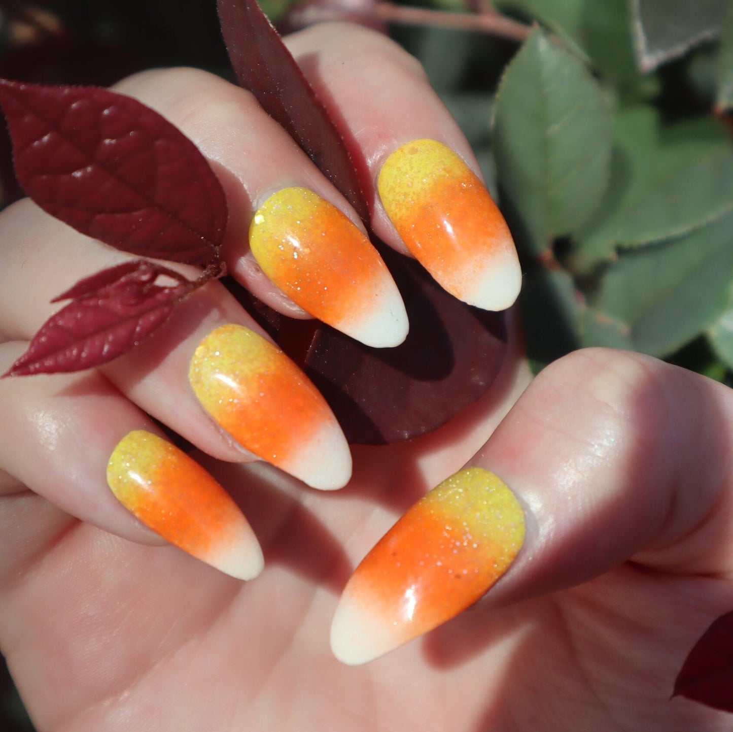 Sweet Candy Corn | Halloween Series | Press-On Nail Set