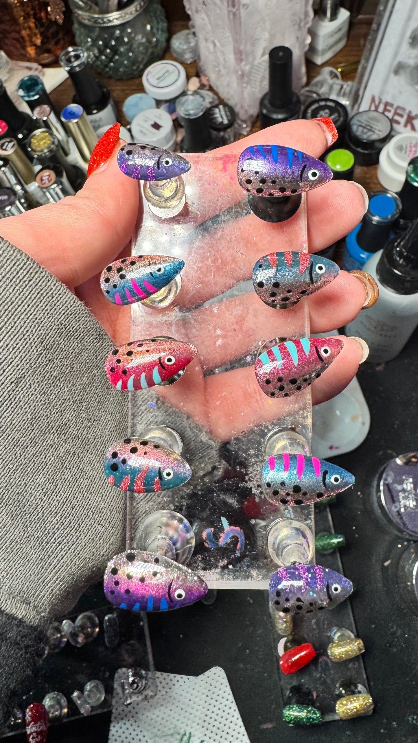 Fishing Lure - Holo | Outdoors Series | Press-On Nail Set