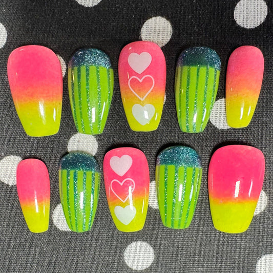 Love Demon Fighter (Simple) | Anime Series | Press-On Nail Set