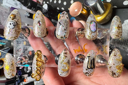 Scorpio + Opal | Zodiac Series | Press-On Nail Set
