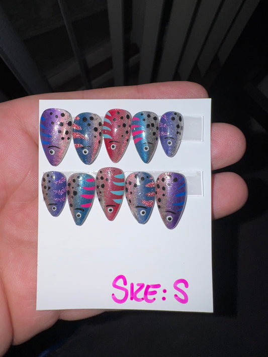 Fishing Lure - Holo | Outdoors Series | Press-On Nail Set