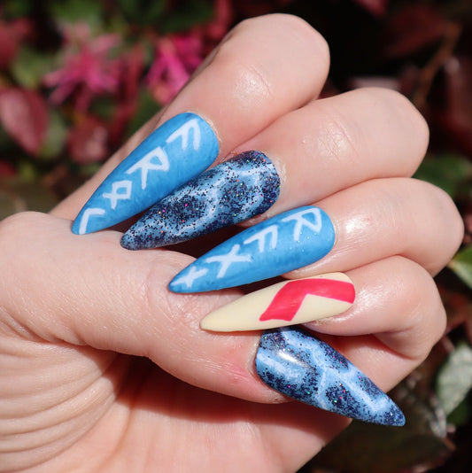 Rune Lightning | Gaming Series | Press-On Nail Set