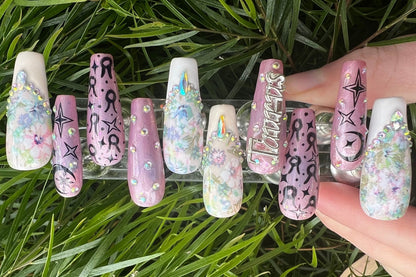 Taurus + Diamond | Zodiac Series | Press-On Nail Set