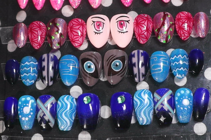 Boar Head Demon Fighter  | Anime Series | Press-On Nail Set