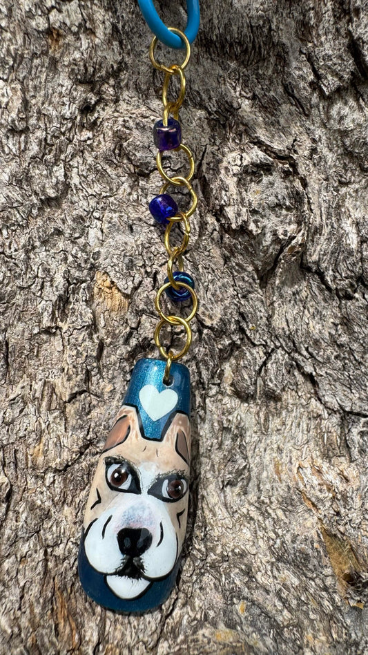Dogo Nail Art Keychain - Blue