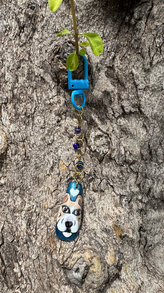 Dogo Nail Art Keychain - Blue