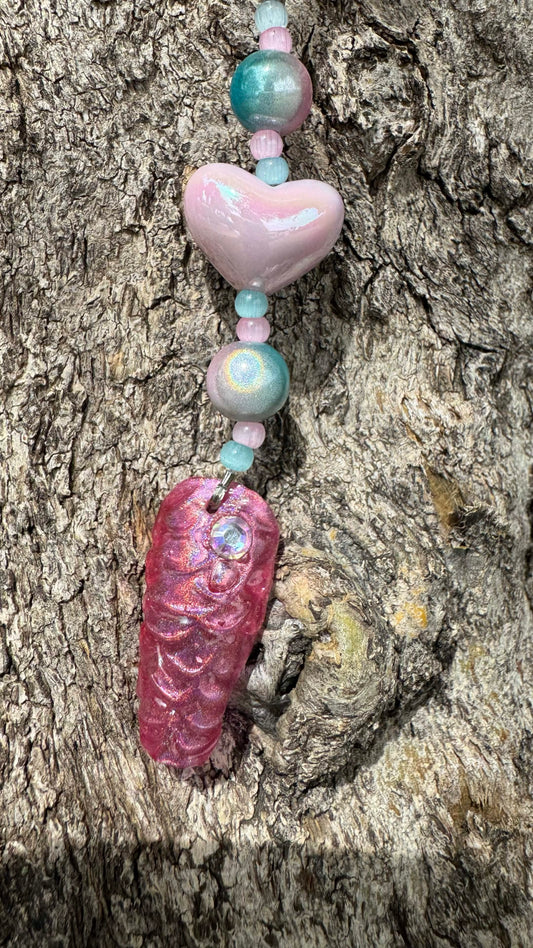 Mermaid Nail Art Keychain - Pink (Copy)