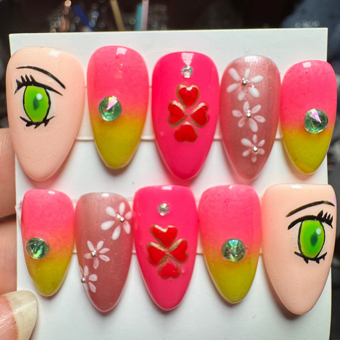 Love Demon Fighter | Anime Series | Press-On Nail Set