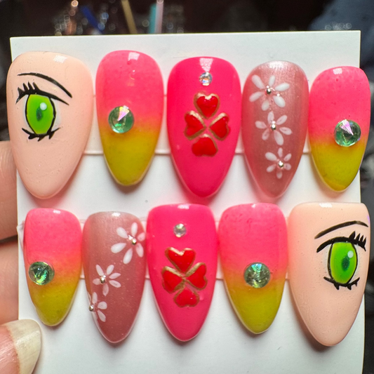 Love Demon Fighter | Anime Series | Press-On Nail Set