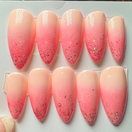 Pink Demon Sister Nails | Anime Series | Press-On Nail Set