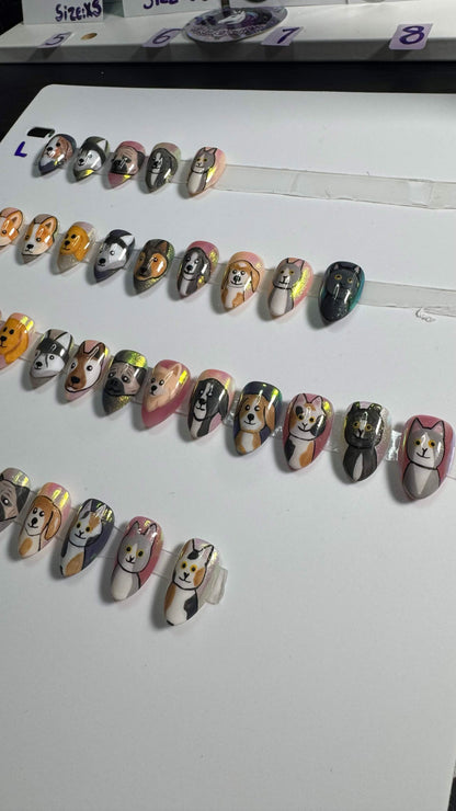 Build Your Own Pet Set | Cute Pets | Press-On Nail Set