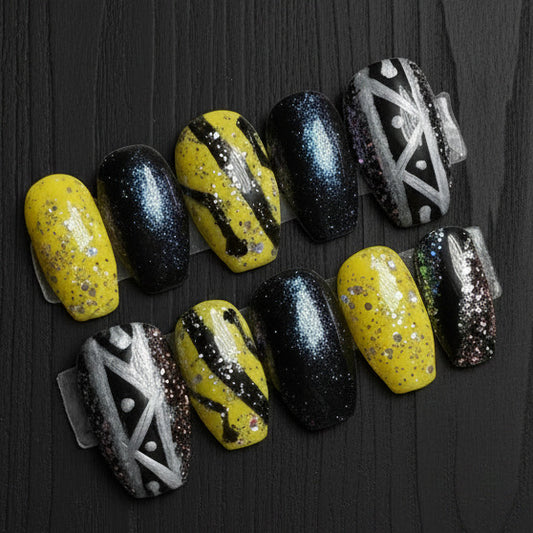 Yellow Cyberpunk | Gaming Series | Press-On Nail Set