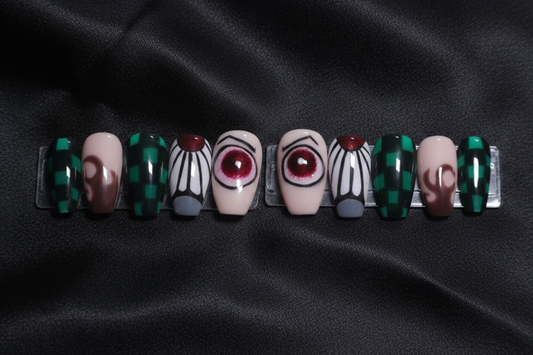 Demon Fighter Brother | Anime Series | Press-On Nail Set