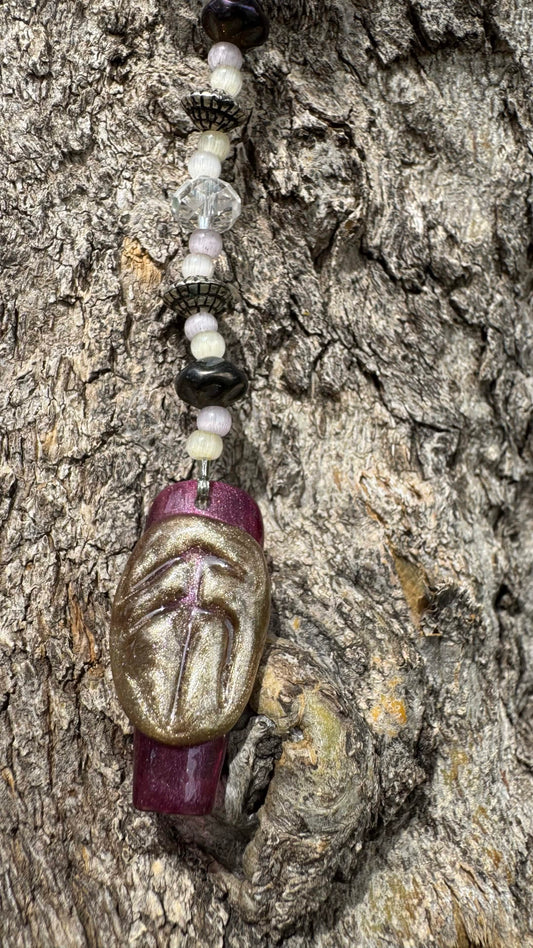 Viking Rune - Hope Nail Art Keychain - Purple