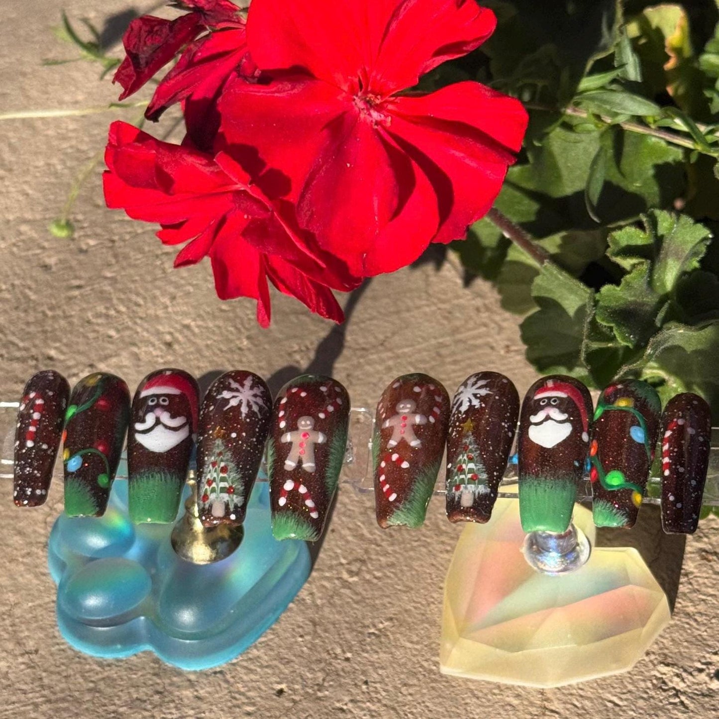 Festive Gingerbread | Christmas Series | Press-On Nail Set