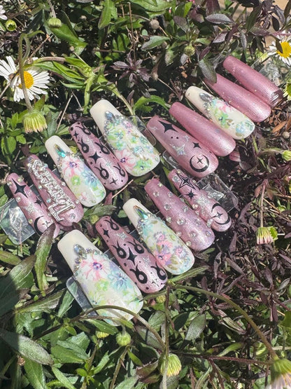 Taurus + Diamond | Zodiac Series | Press-On Nail Set