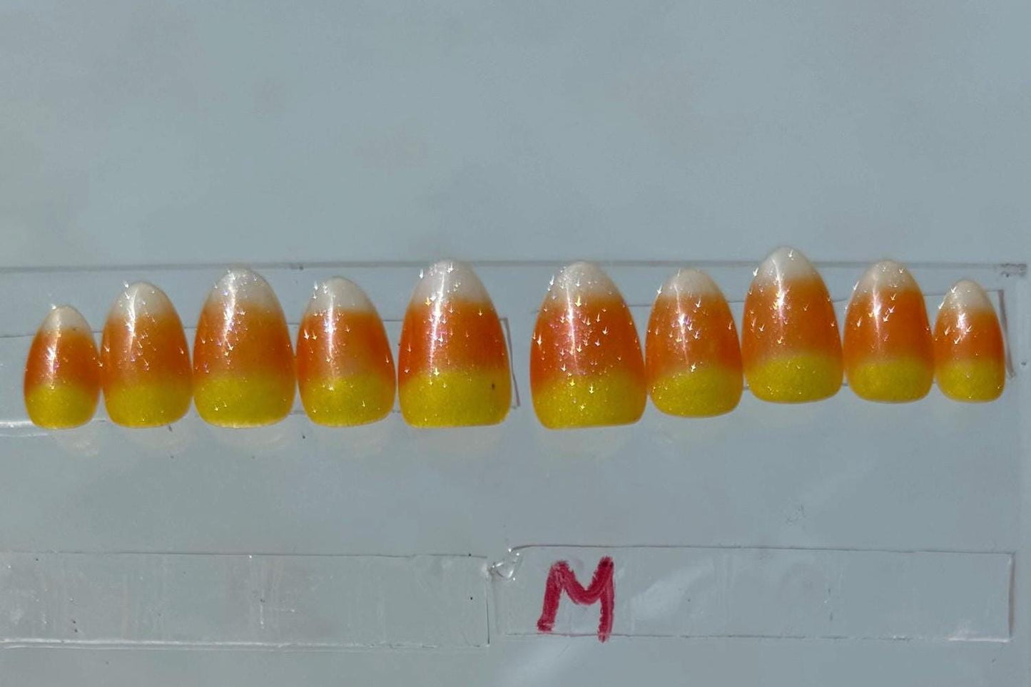 Jelly Candy Corn | Halloween Series | Press-On Nail Set