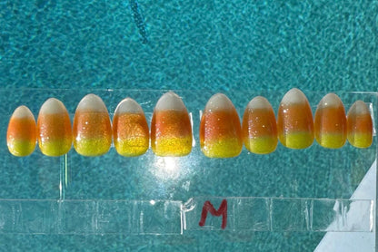 Jelly Candy Corn | Halloween Series | Press-On Nail Set