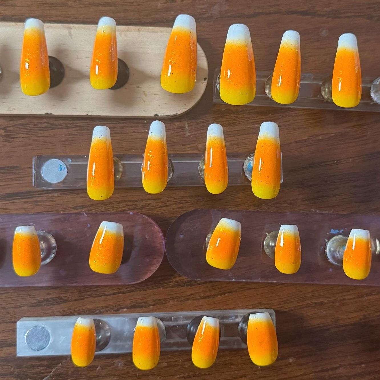 Sweet Candy Corn | Halloween Series | Press-On Nail Set