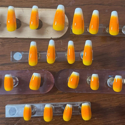Sweet Candy Corn | Halloween Series | Press-On Nail Set