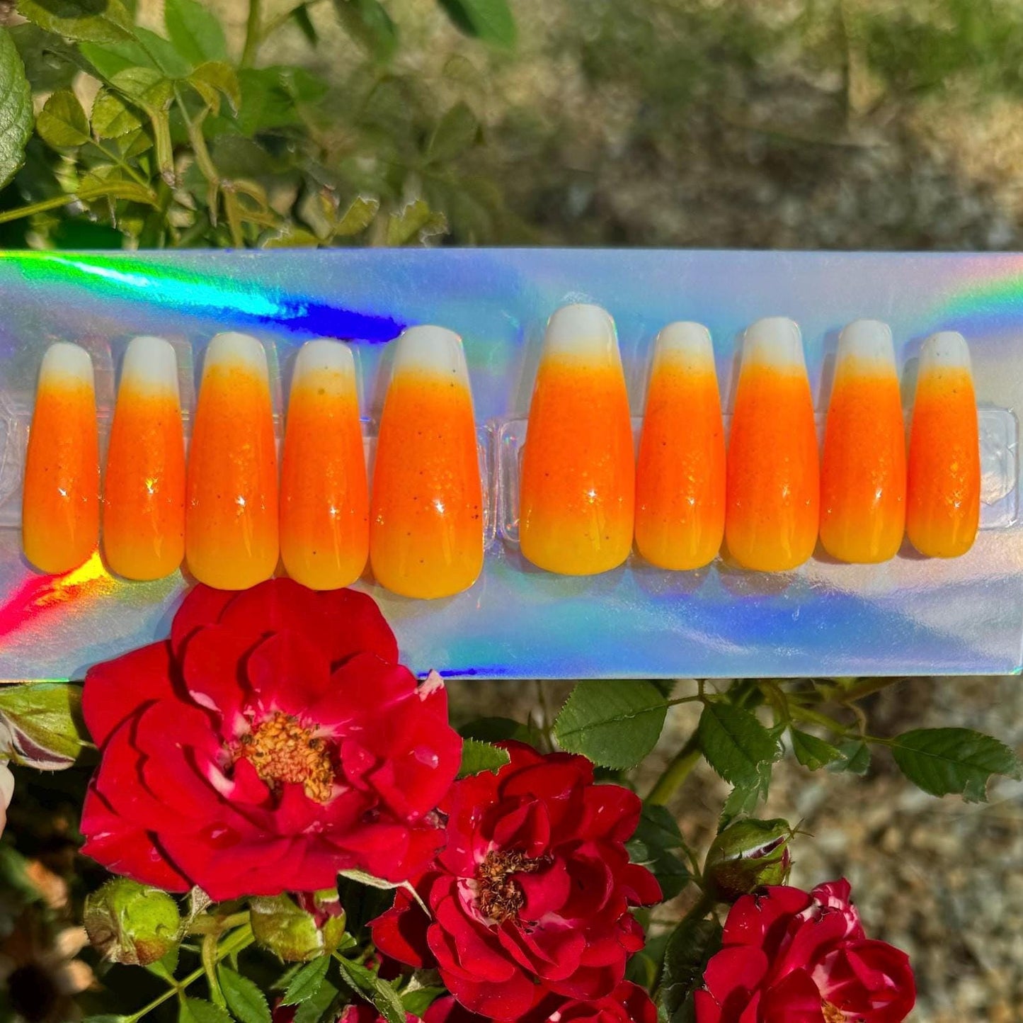 Sweet Candy Corn | Halloween Series | Press-On Nail Set