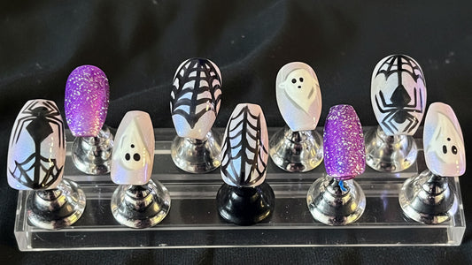 Spooky Chic Ghosts | Halloween Series | Press-On Nail Set